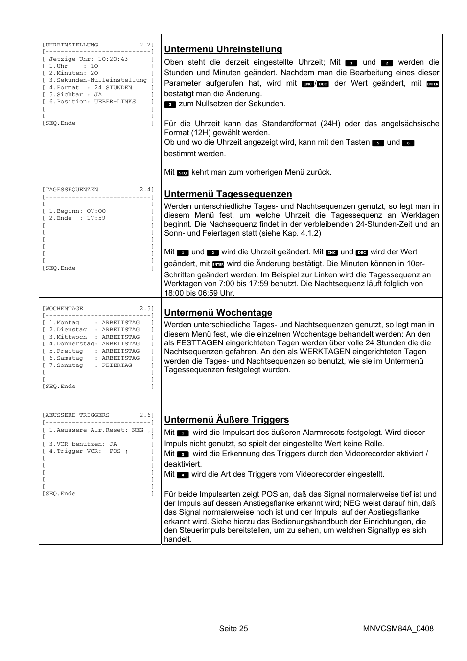 Videotec SM164B User Manual | Page 137 / 150
