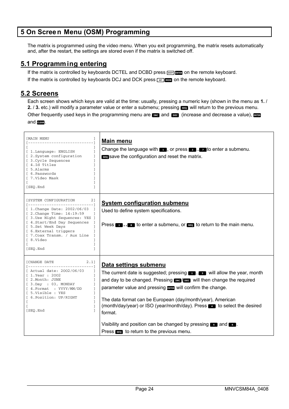 Videotec SM164B User Manual | Page 64 / 150