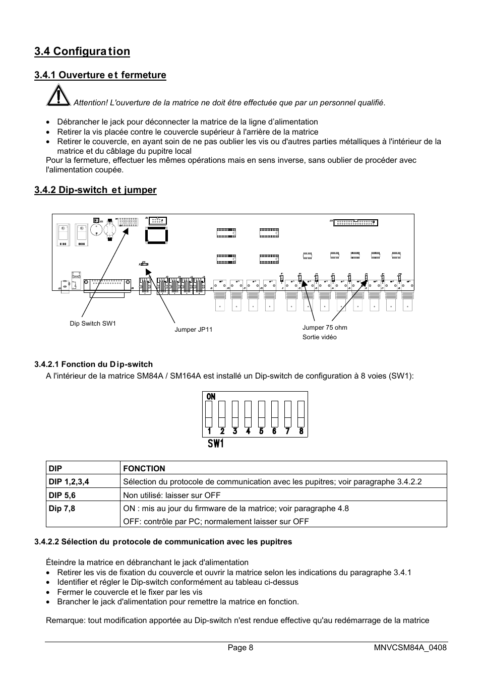 4 configura tion | Videotec SM164B User Manual | Page 84 / 150