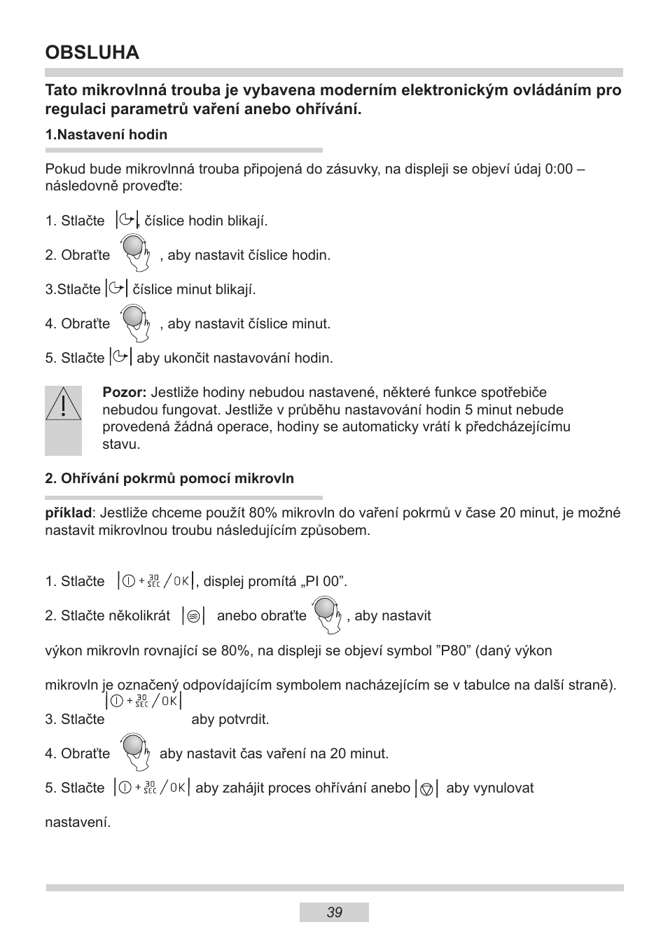 Obsluha | AMICA EMW 13180 E DE User Manual | Page 39 / 116