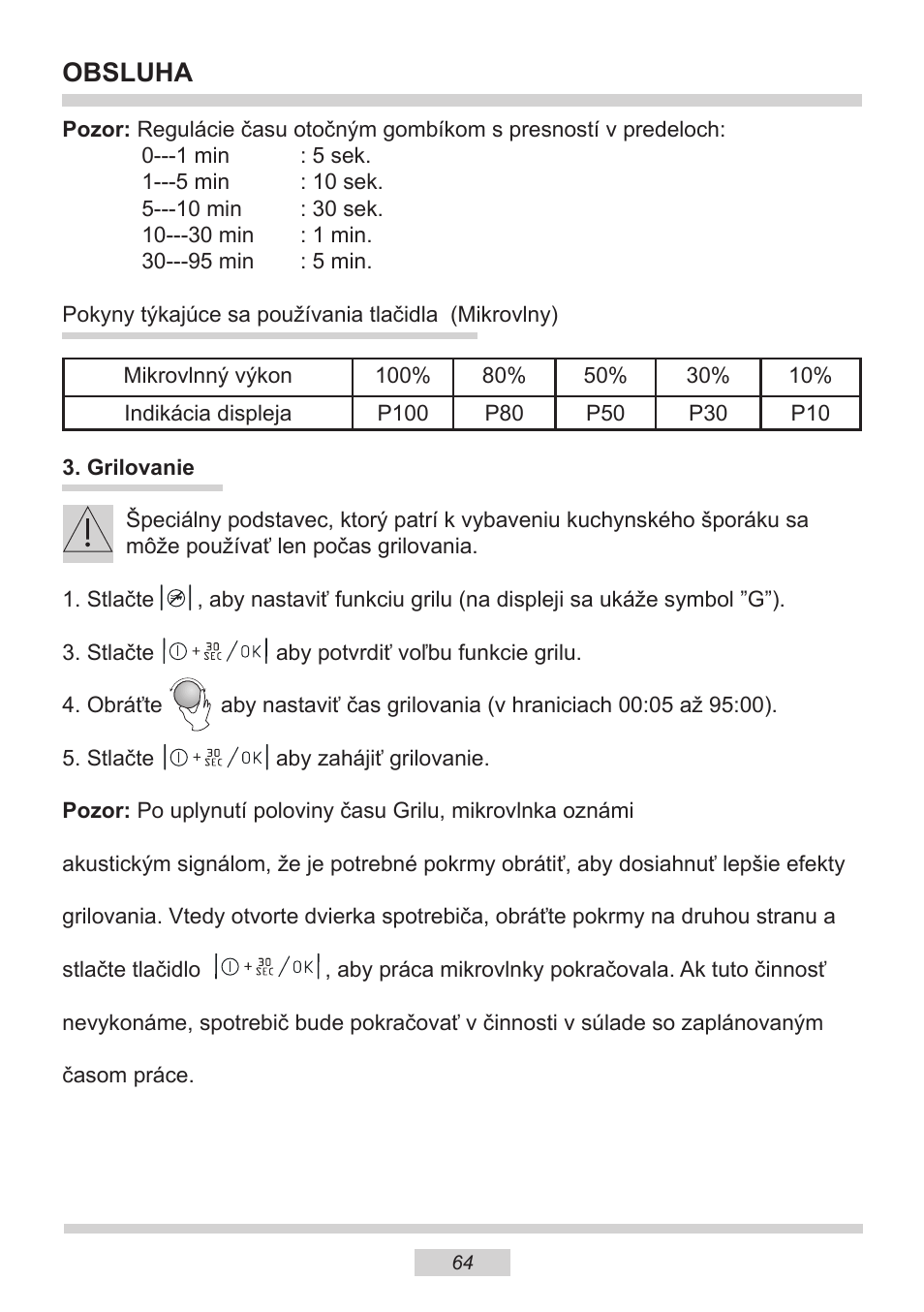 Obsluha | AMICA EMW 13180 E DE User Manual | Page 64 / 116