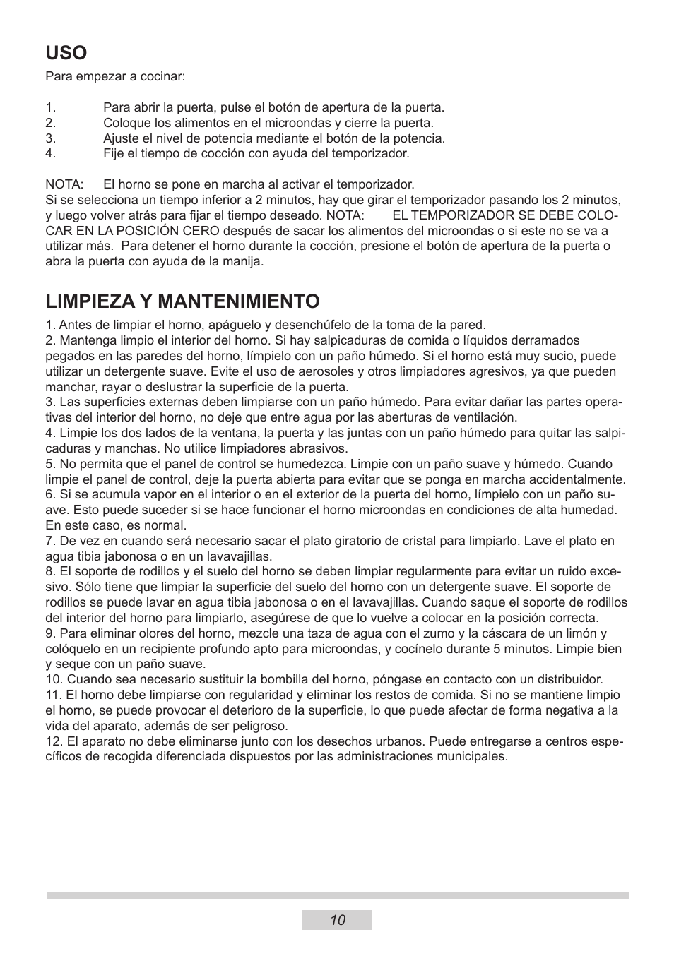 Limpieza y mantenimiento | AMICA MW 13150 W DE User Manual | Page 70 / 132