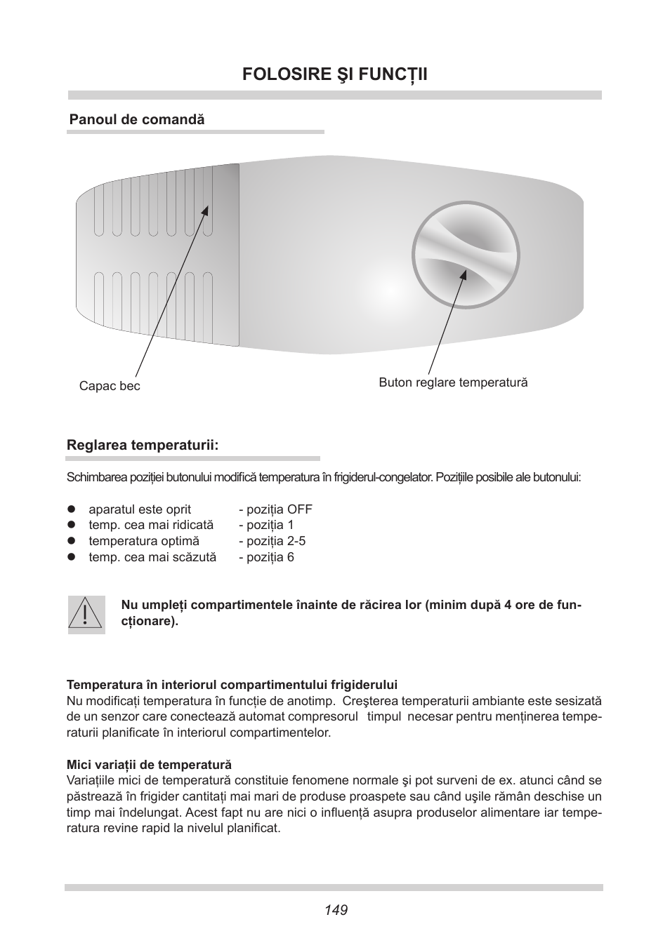 Folosire şi funcţii | AMICA UKS 16147 DE User Manual | Page 149 / 164