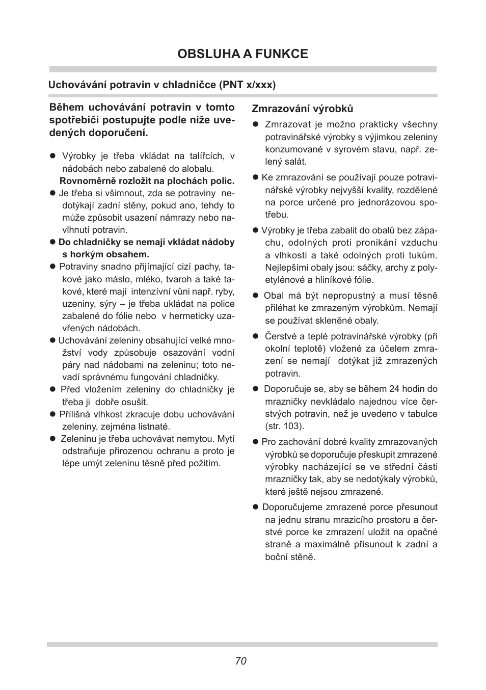 Obsluha a funkce | AMICA UKS 16147 DE User Manual | Page 70 / 164