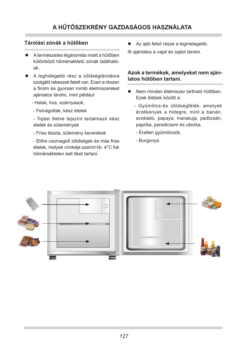 A hűtőszekrény gazdaságos használata | AMICA KB 15340 W DE User Manual | Page 127 / 192