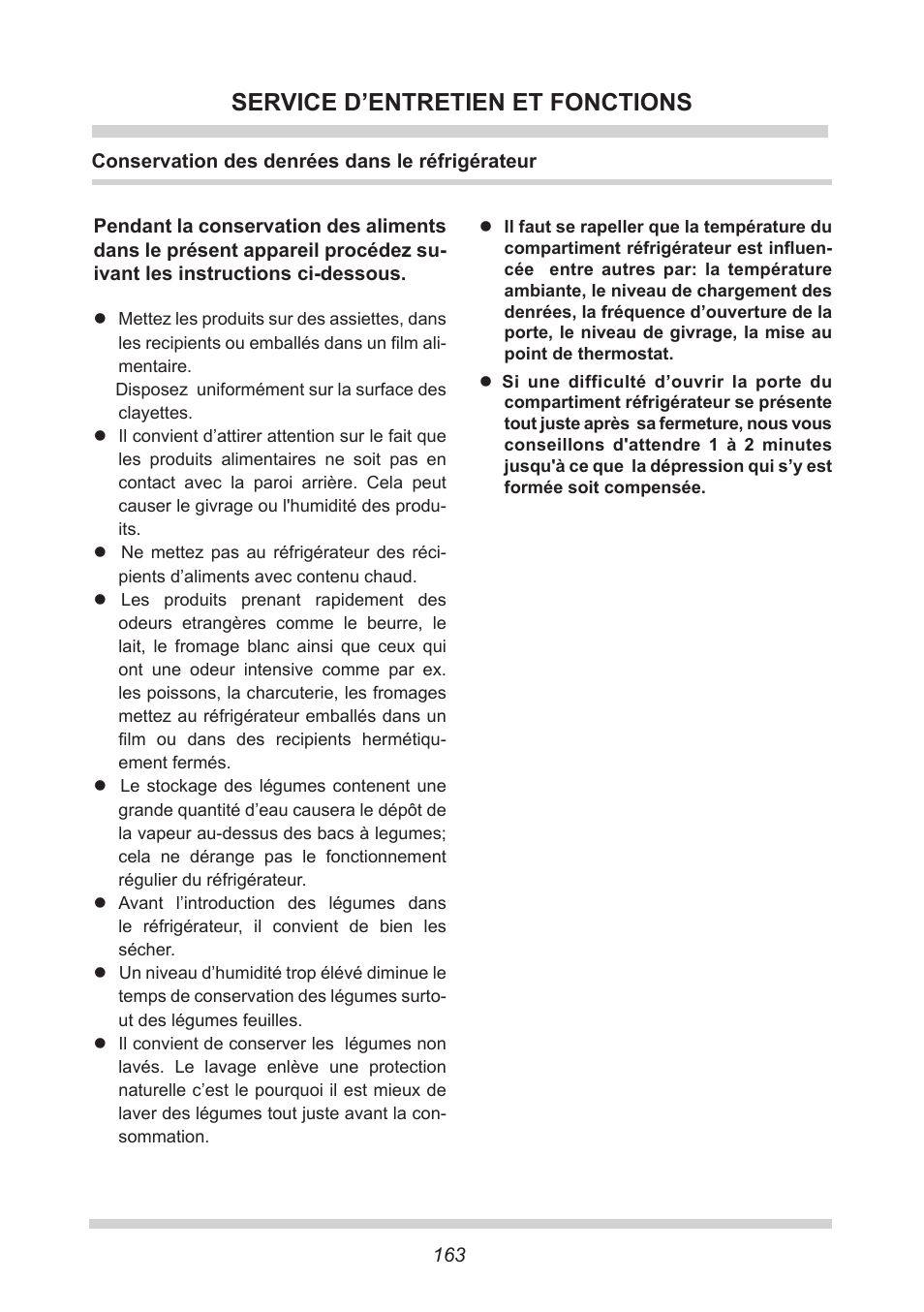 Service d’entretien et fonctions | AMICA KB 15340 W DE User Manual | Page 163 / 192
