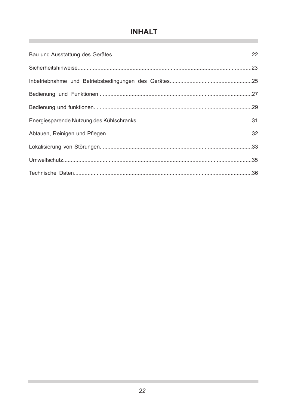 Inhalt | AMICA KB 15340 W DE User Manual | Page 22 / 192