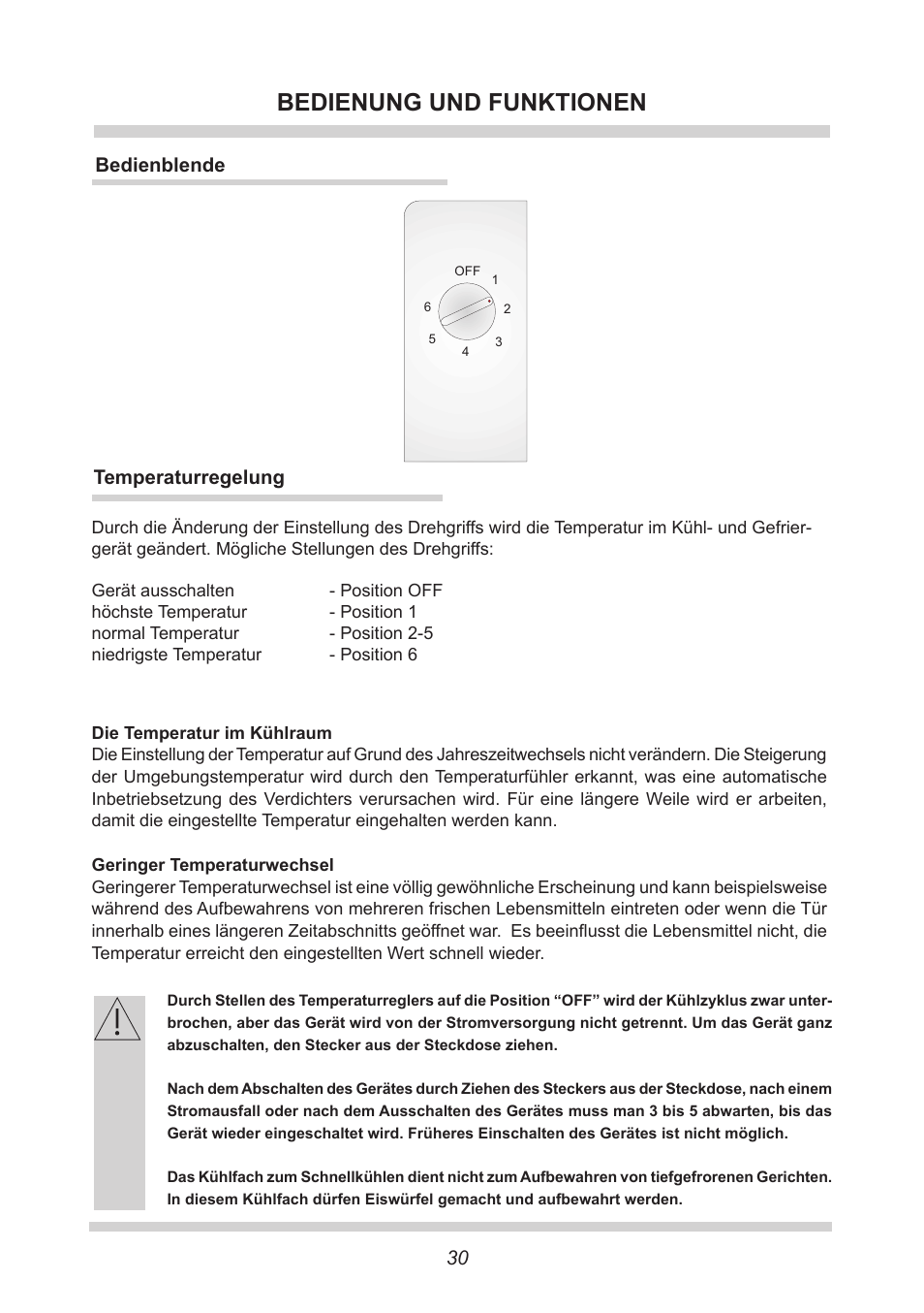 Bedienung und funktionen | AMICA KB 15340 W DE User Manual | Page 30 / 192