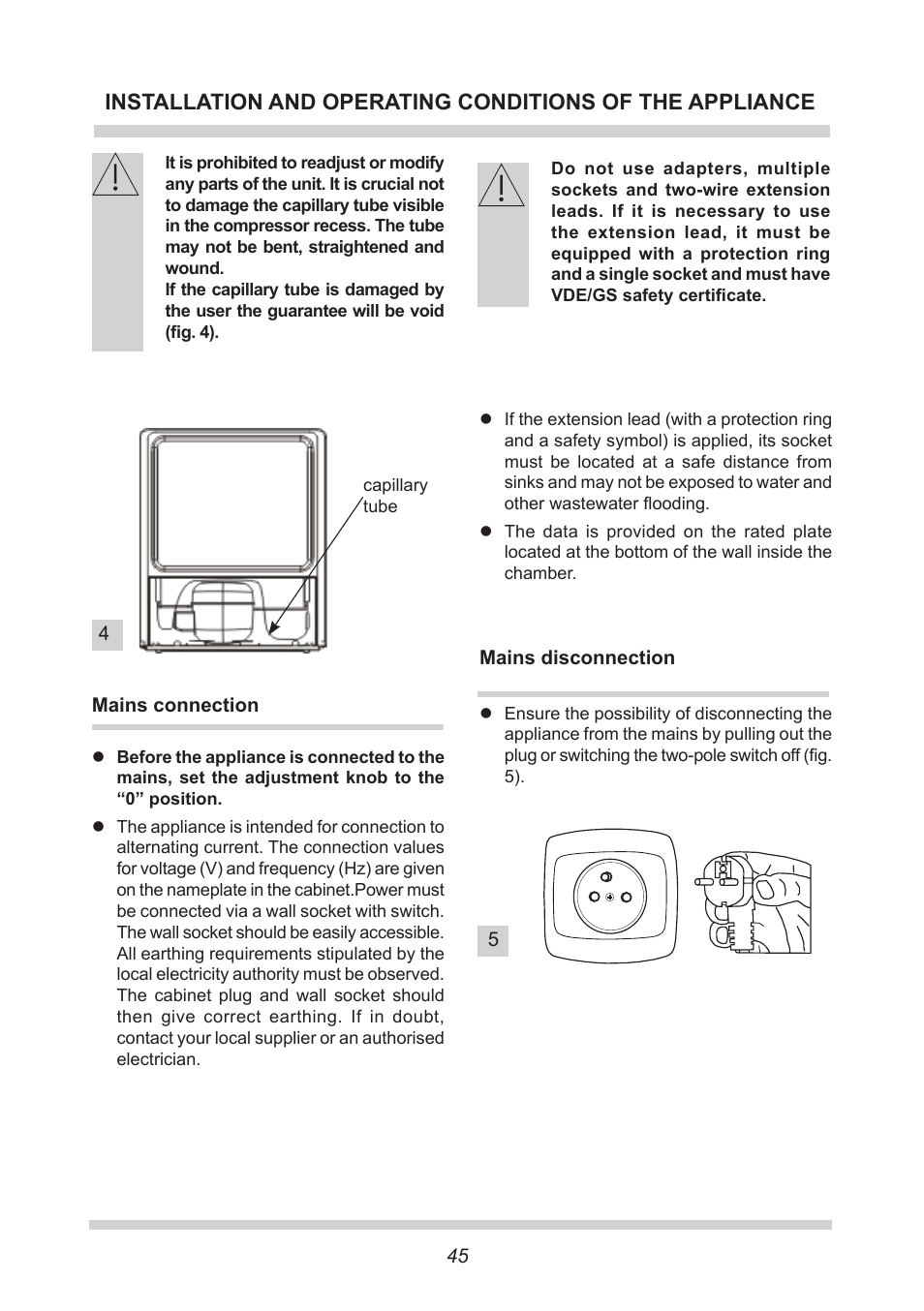 AMICA KB 15340 W DE User Manual | Page 45 / 192