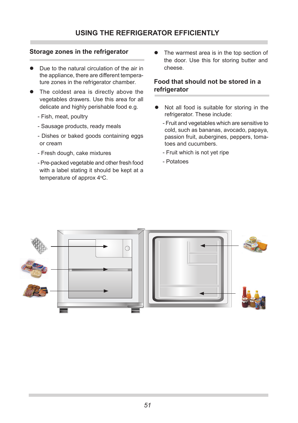 Using the refrigerator efficiently | AMICA KB 15340 W DE User Manual | Page 51 / 192