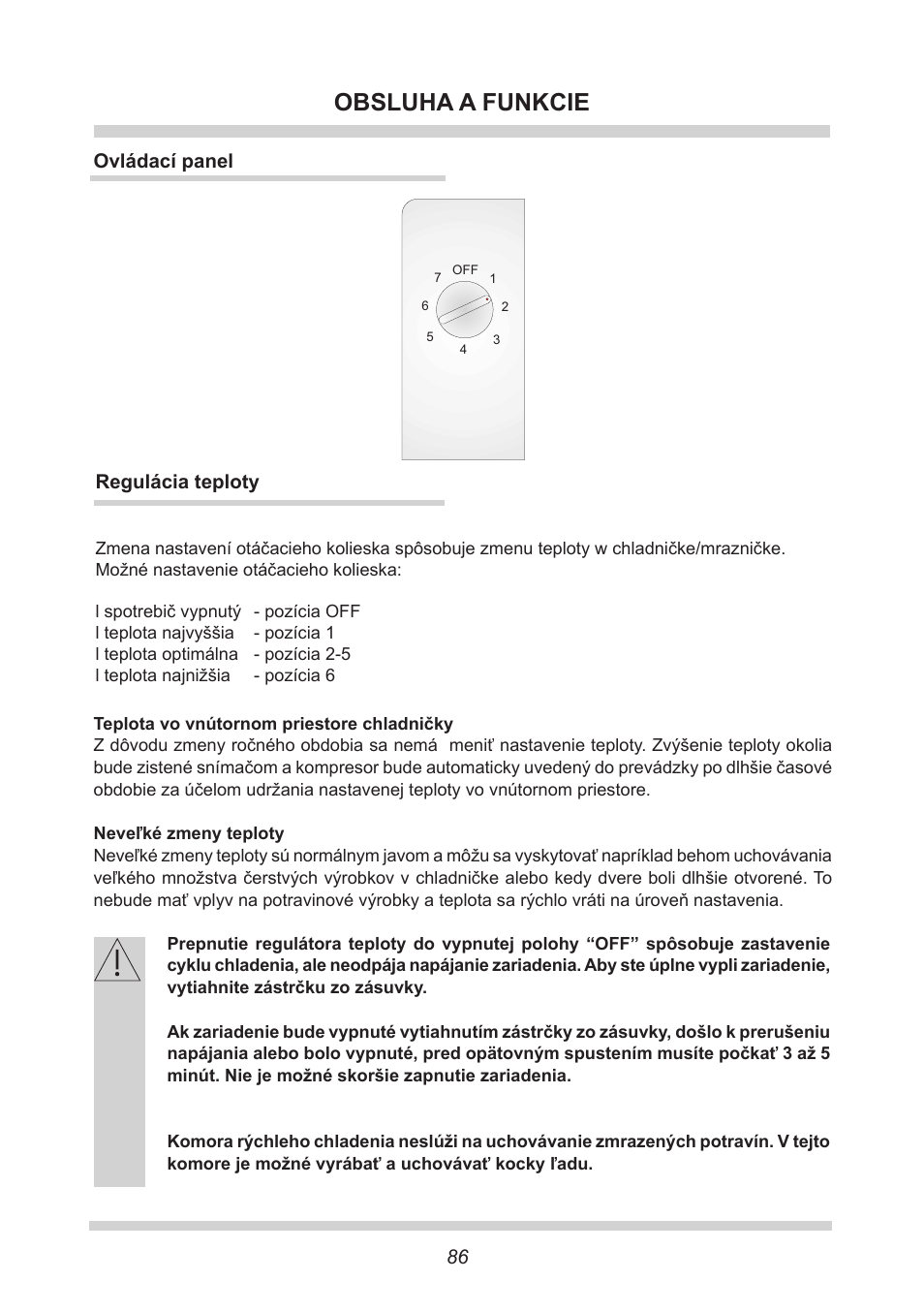 Obsluha a funkcie | AMICA KB 15340 W DE User Manual | Page 86 / 192