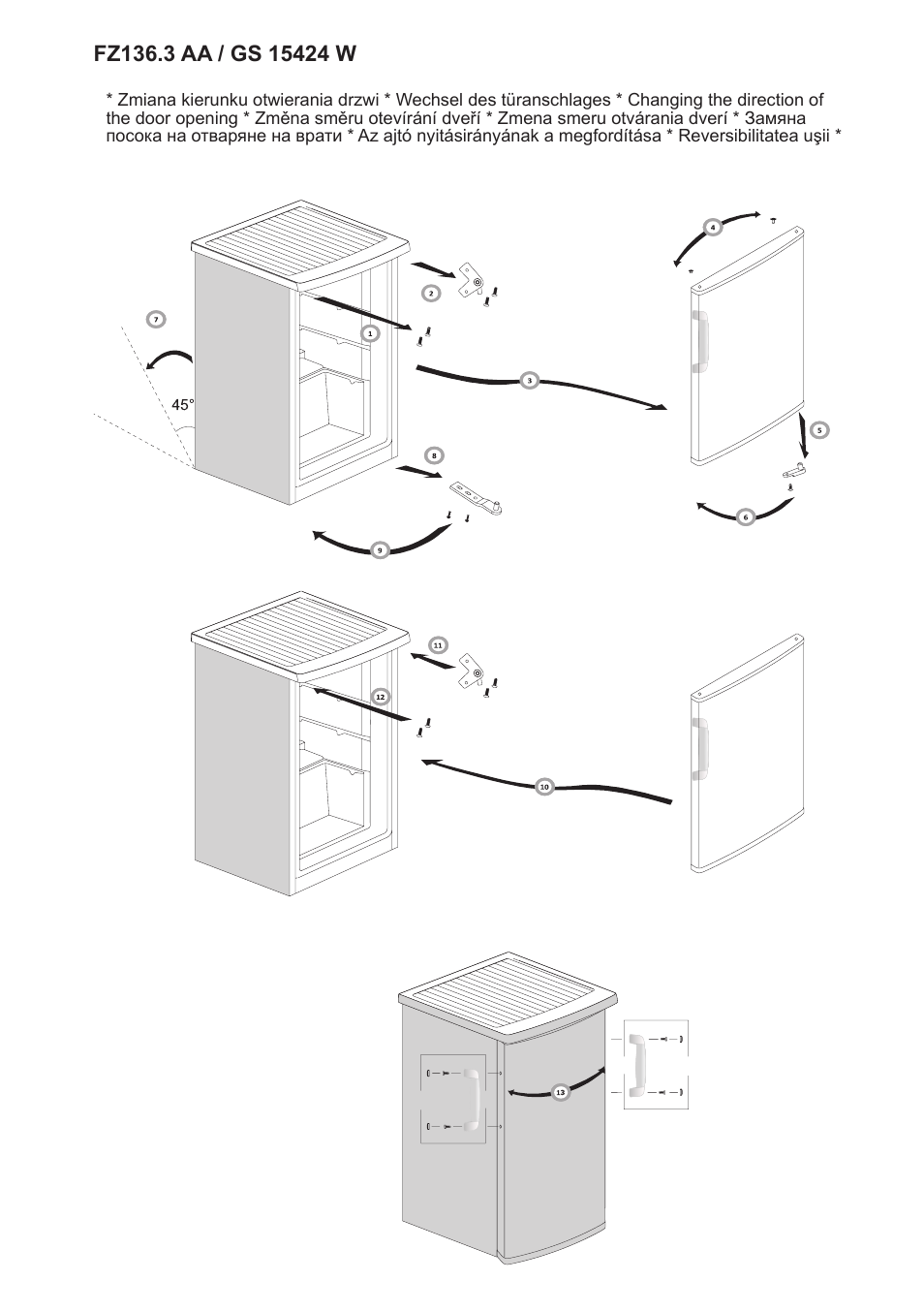 AMICA GS 15424 W DE User Manual | Page 59 / 60
