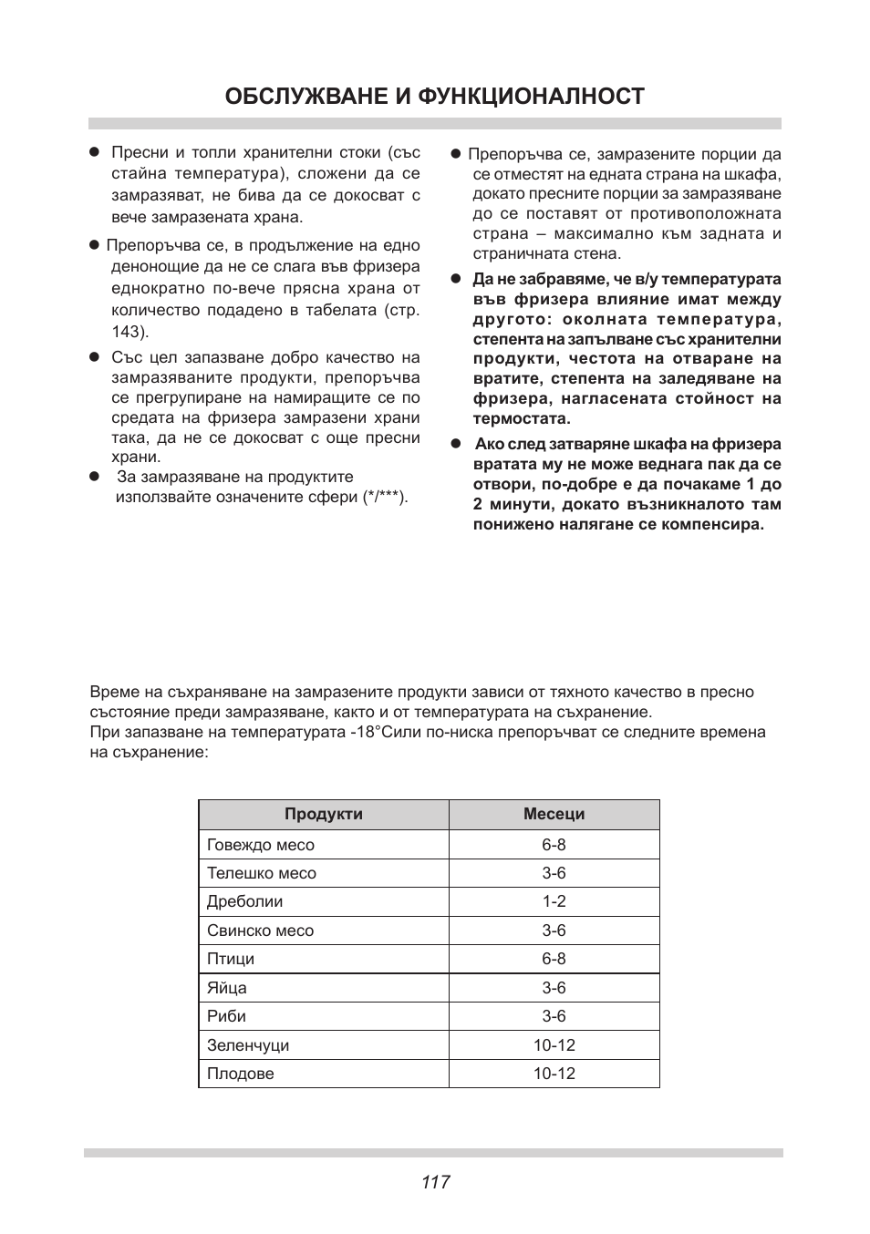 Обслужване и функционалност | AMICA EKGC 16167 DE User Manual | Page 117 / 172