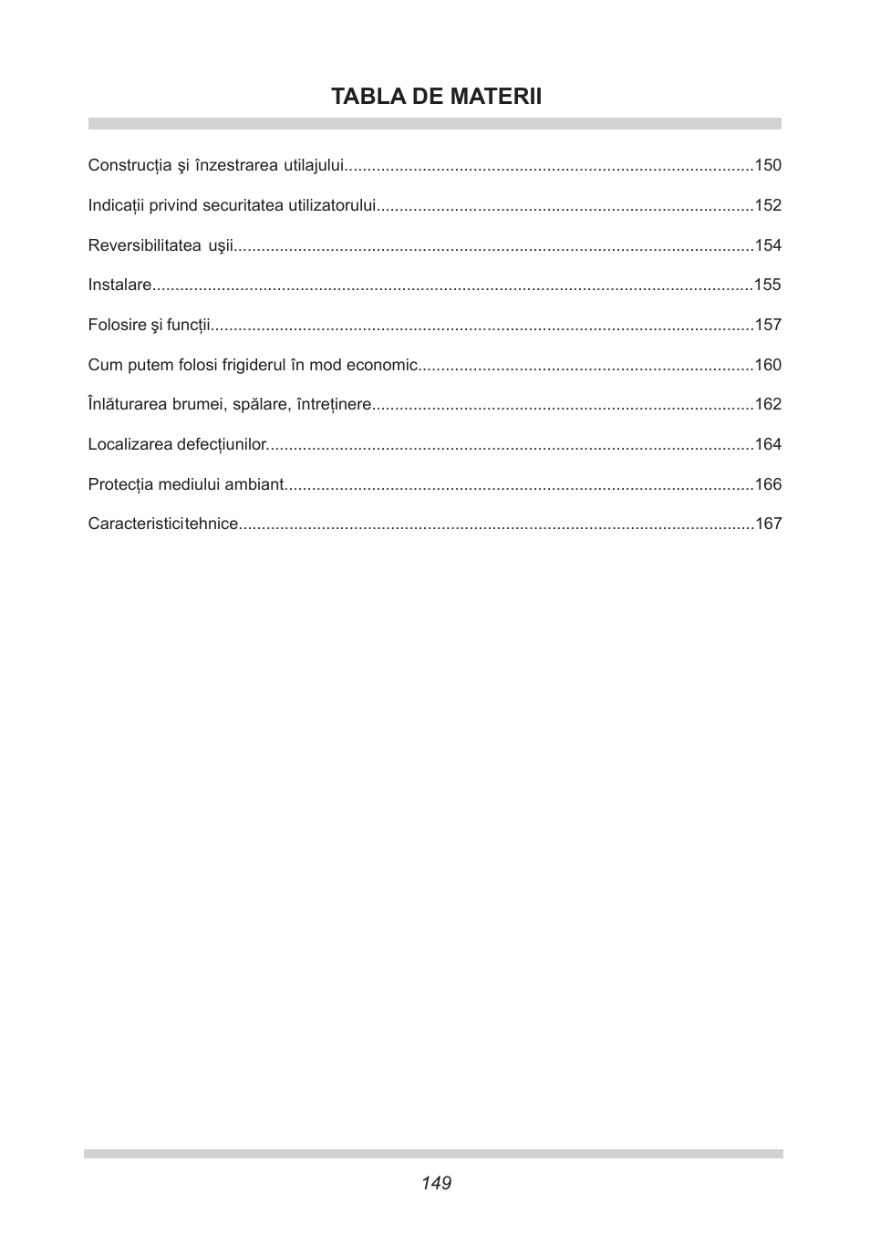 Tabla de materii | AMICA EKGC 16166 DE User Manual | Page 149 / 172