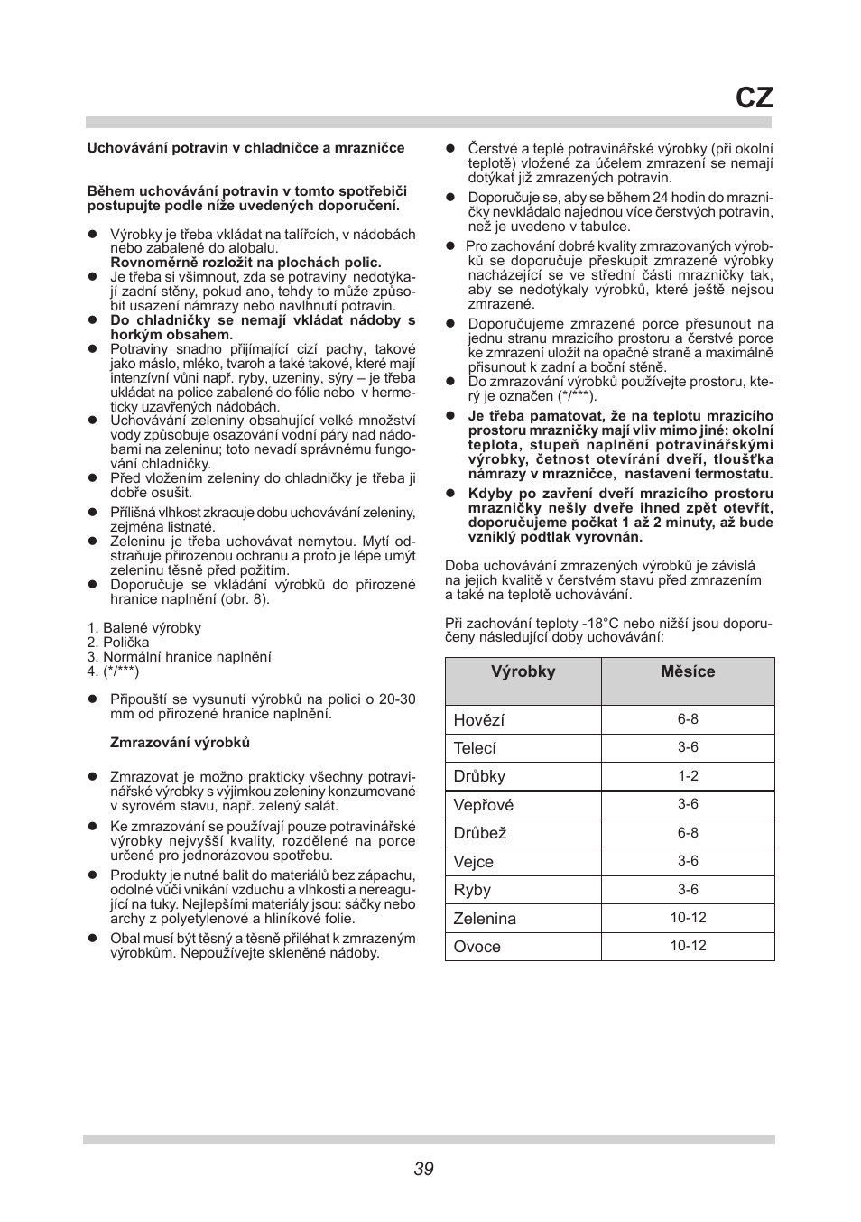 AMICA KGC 15425 W DE User Manual | Page 39 / 66