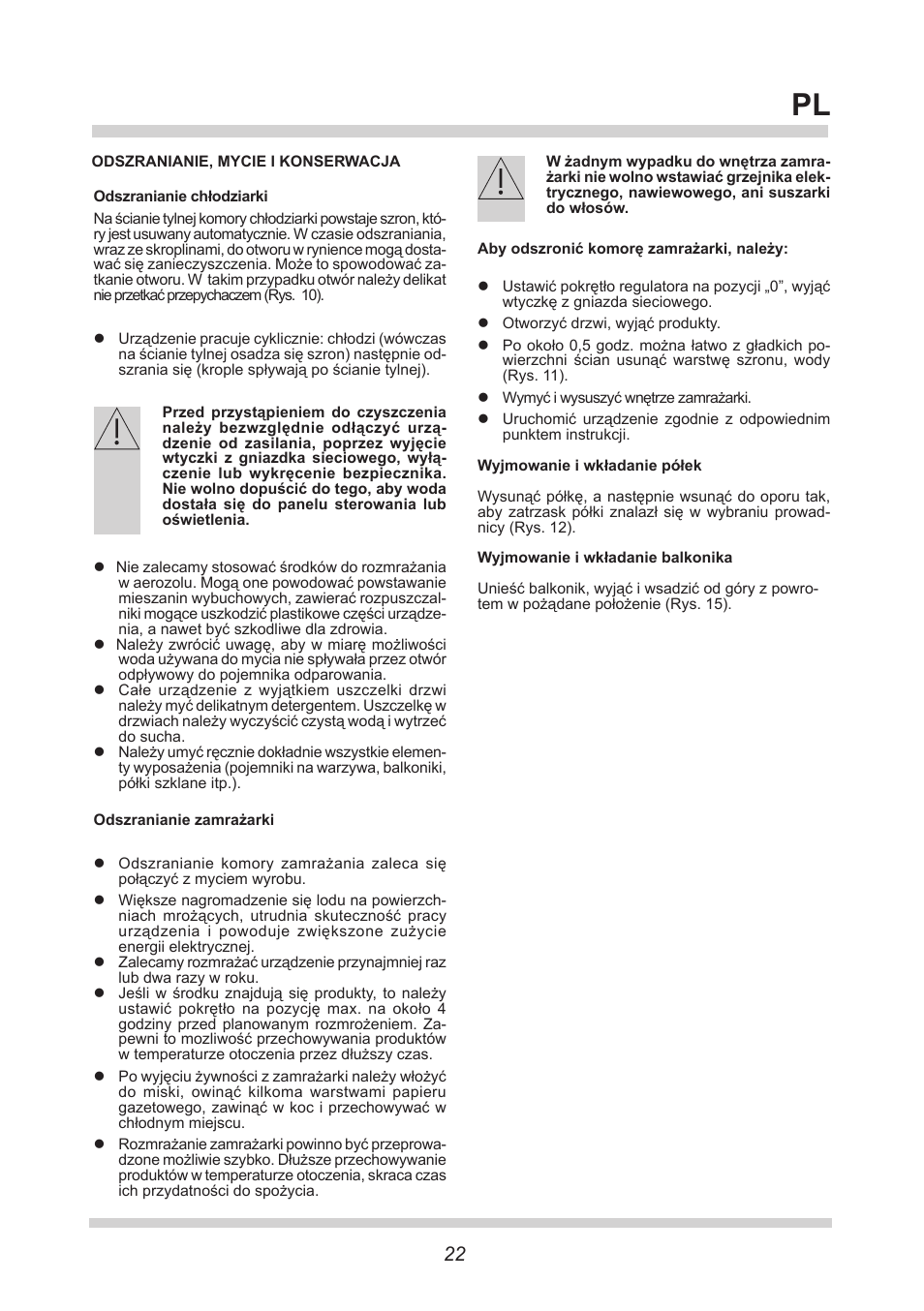 AMICA FK265.3 S AA / KGC 15416 Si User Manual | Page 22 / 76