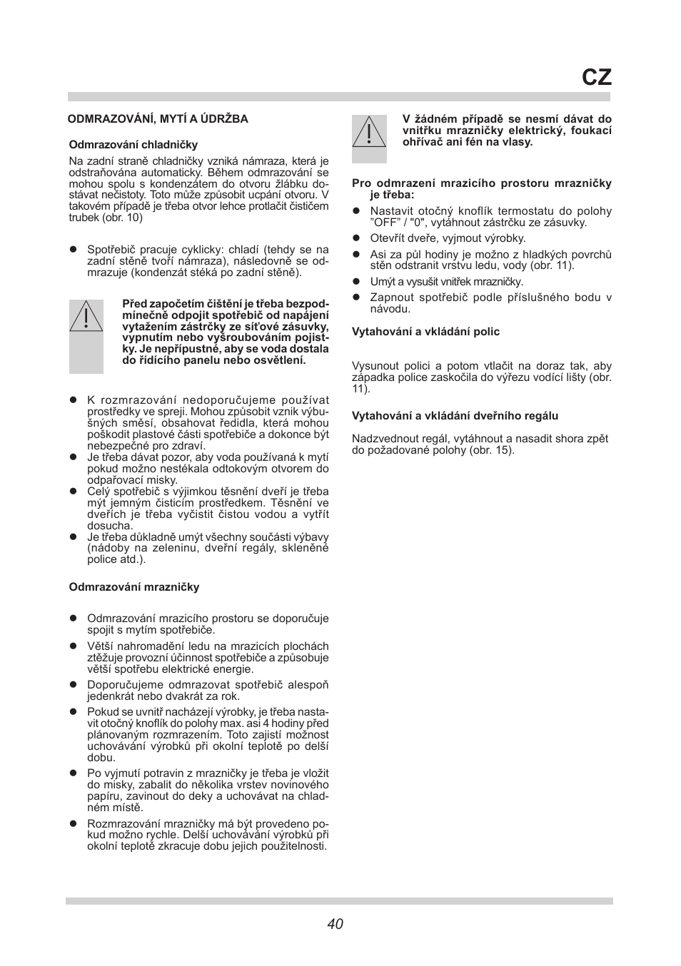 AMICA FK265.3 S AA / KGC 15416 Si User Manual | Page 40 / 76