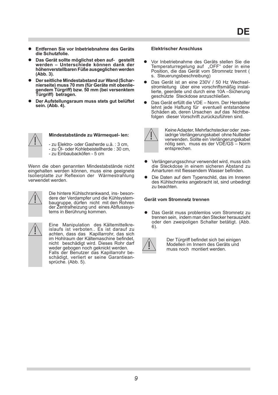 AMICA FK265.3 S AA / KGC 15416 Si User Manual | Page 9 / 76