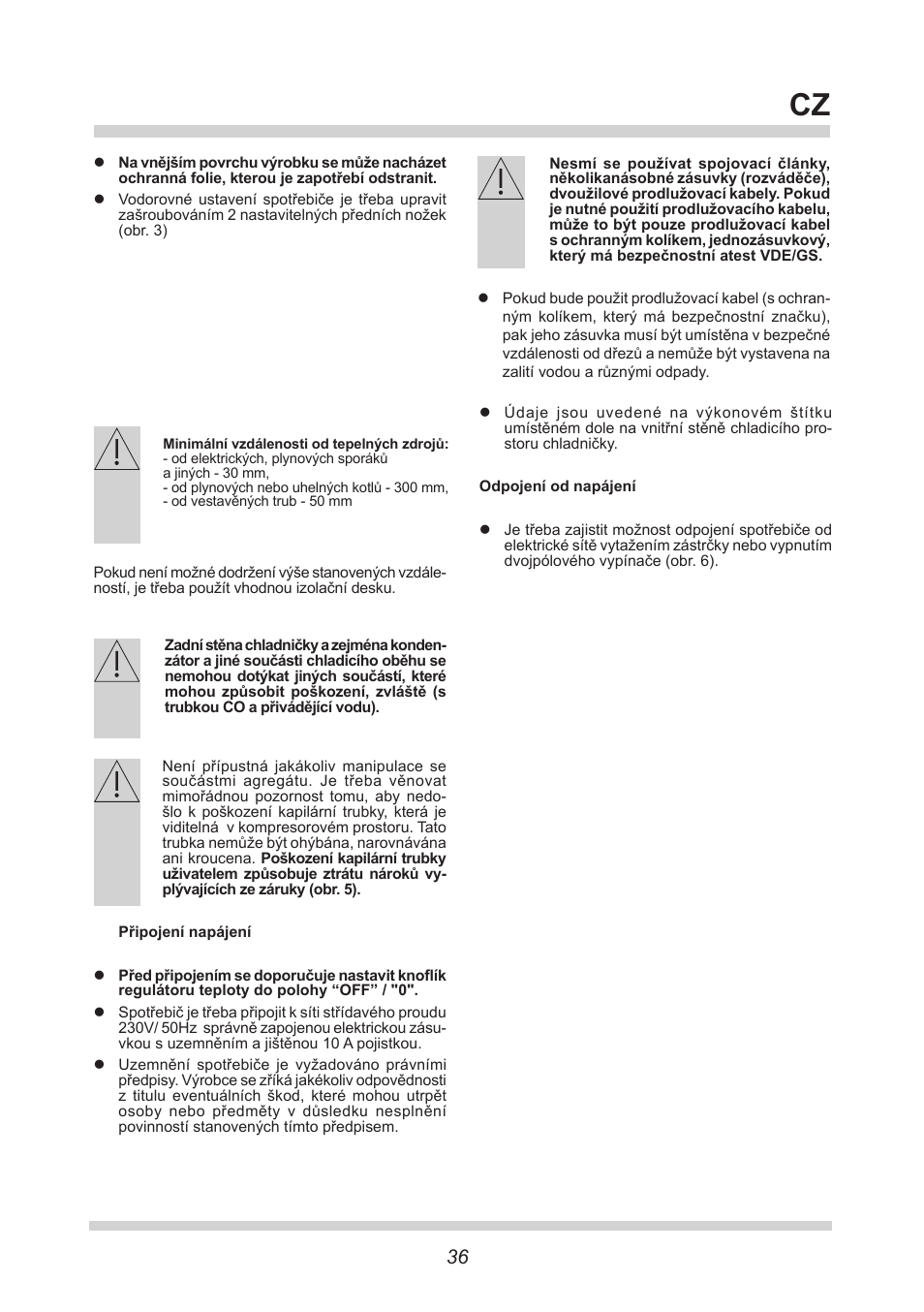 AMICA BK313.3 AA / EKGC 16177 User Manual | Page 36 / 72