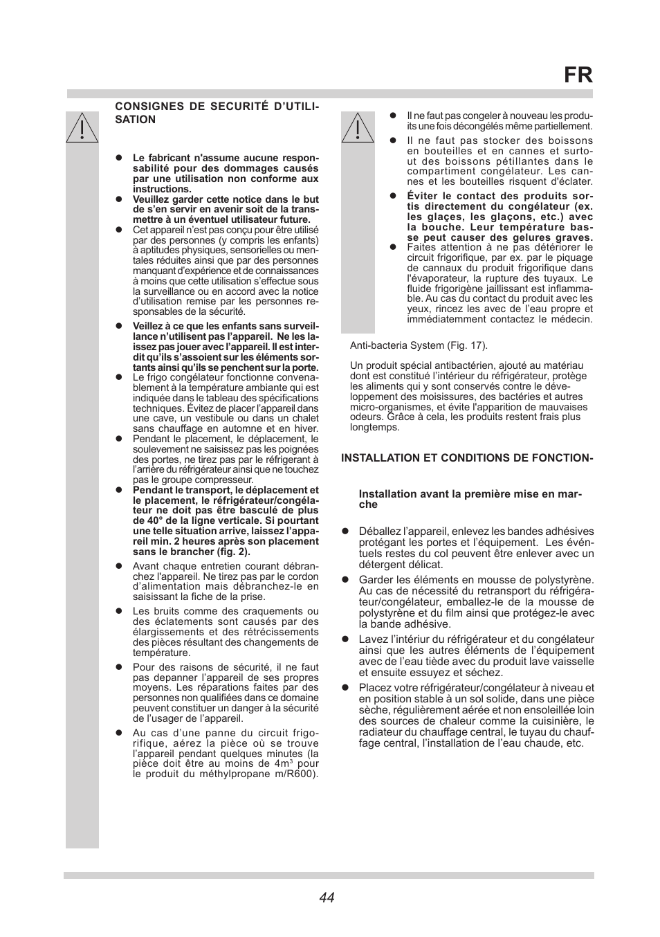 AMICA BK313.3 AA / EKGC 16177 User Manual | Page 44 / 72