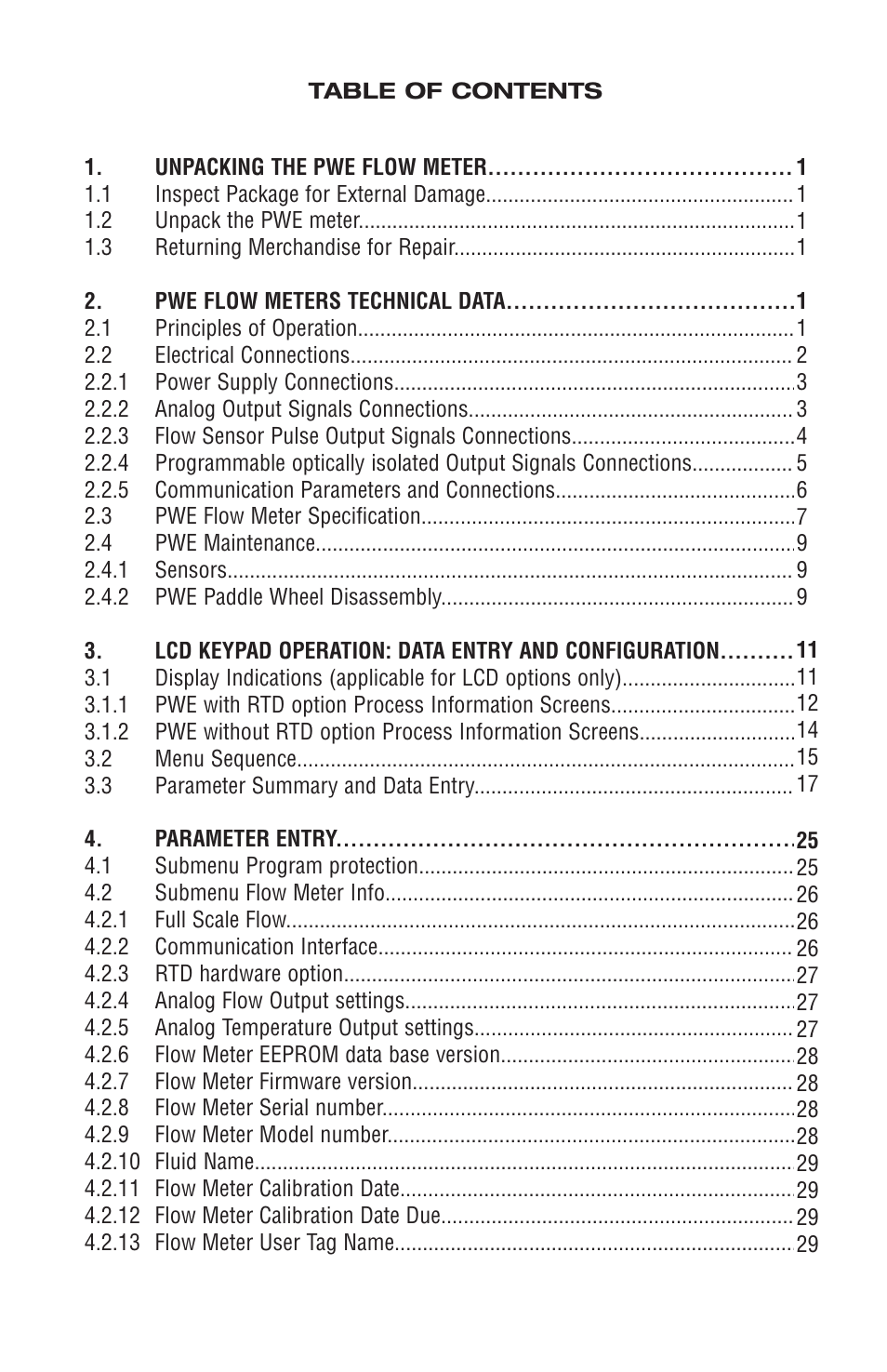 Aalborg PWE Digital User Manual | Page 3 / 83
