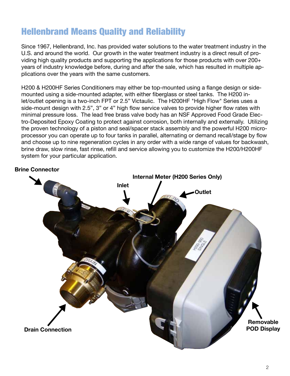 Hellenbrand means quality and reliability | Hellenbrand H200HF Series User Manual | Page 2 / 13
