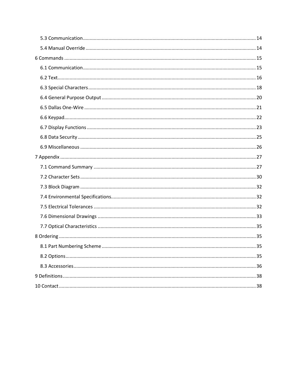 Matrix Orbital LK202-25 User Manual | Page 4 / 42