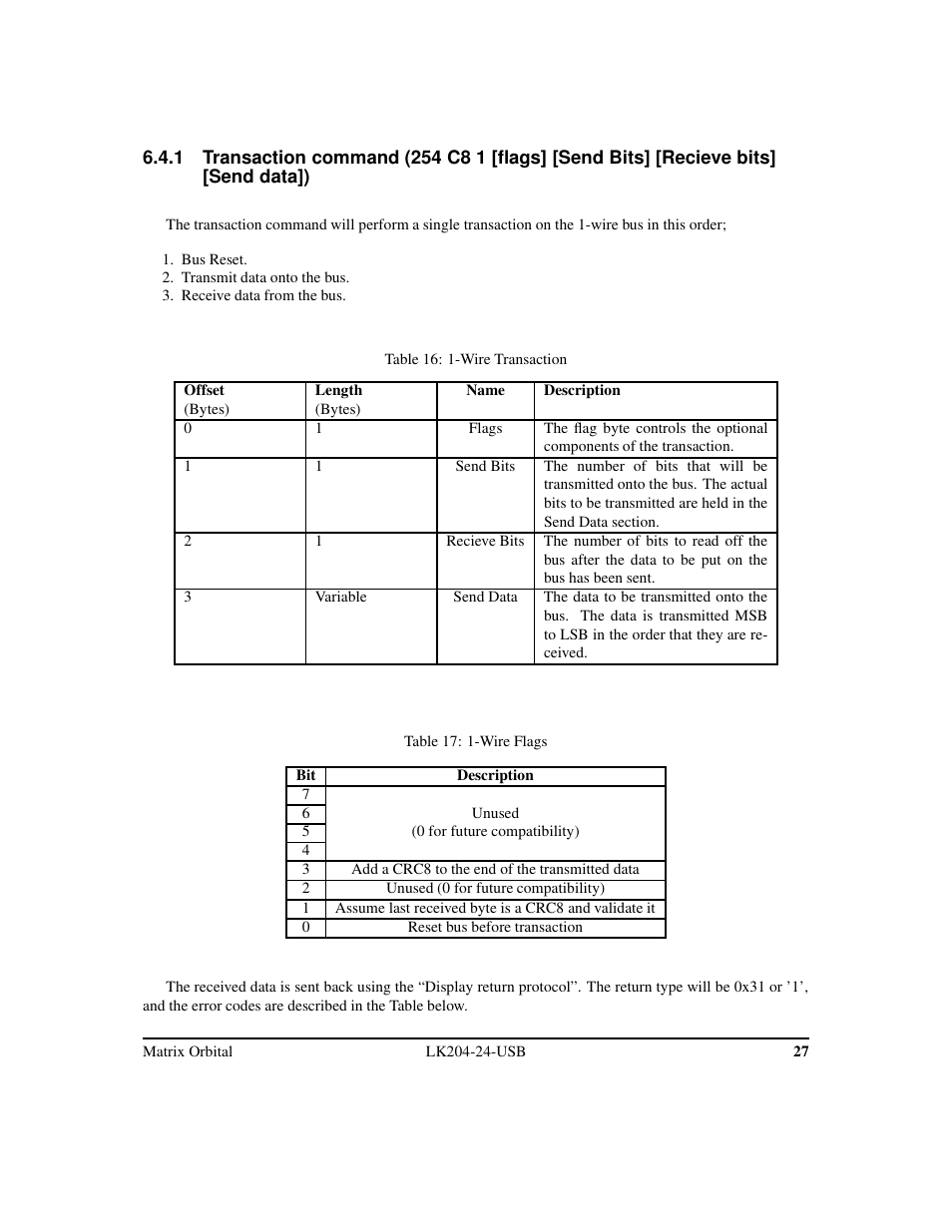 Matrix Orbital LK204-24-USB User Manual | Page 31 / 49