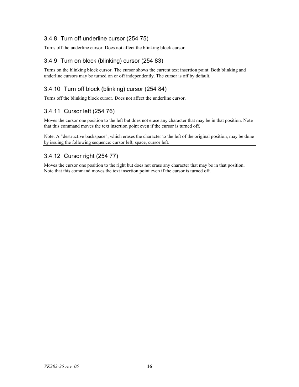 Matrix Orbital VK202-25 Legacy User Manual | Page 16 / 35
