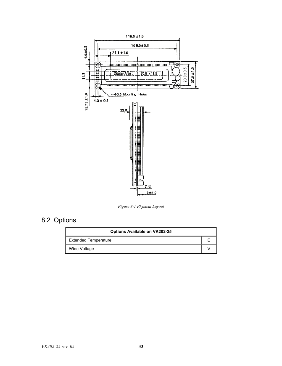 2 options | Matrix Orbital VK202-25 Legacy User Manual | Page 33 / 35