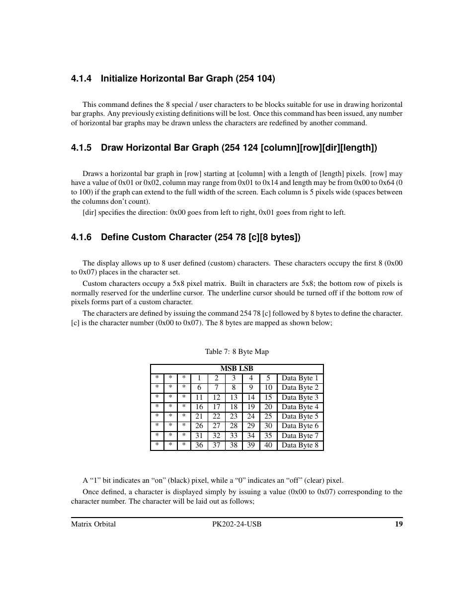 Matrix Orbital PK202-24-USB User Manual | Page 23 / 48