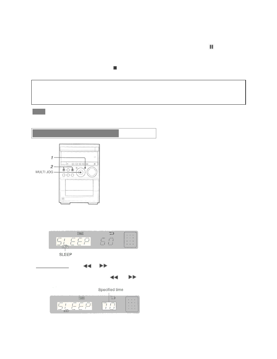 Setting the sleep timer | Aiwa XR-M55 User Manual | Page 26 / 35