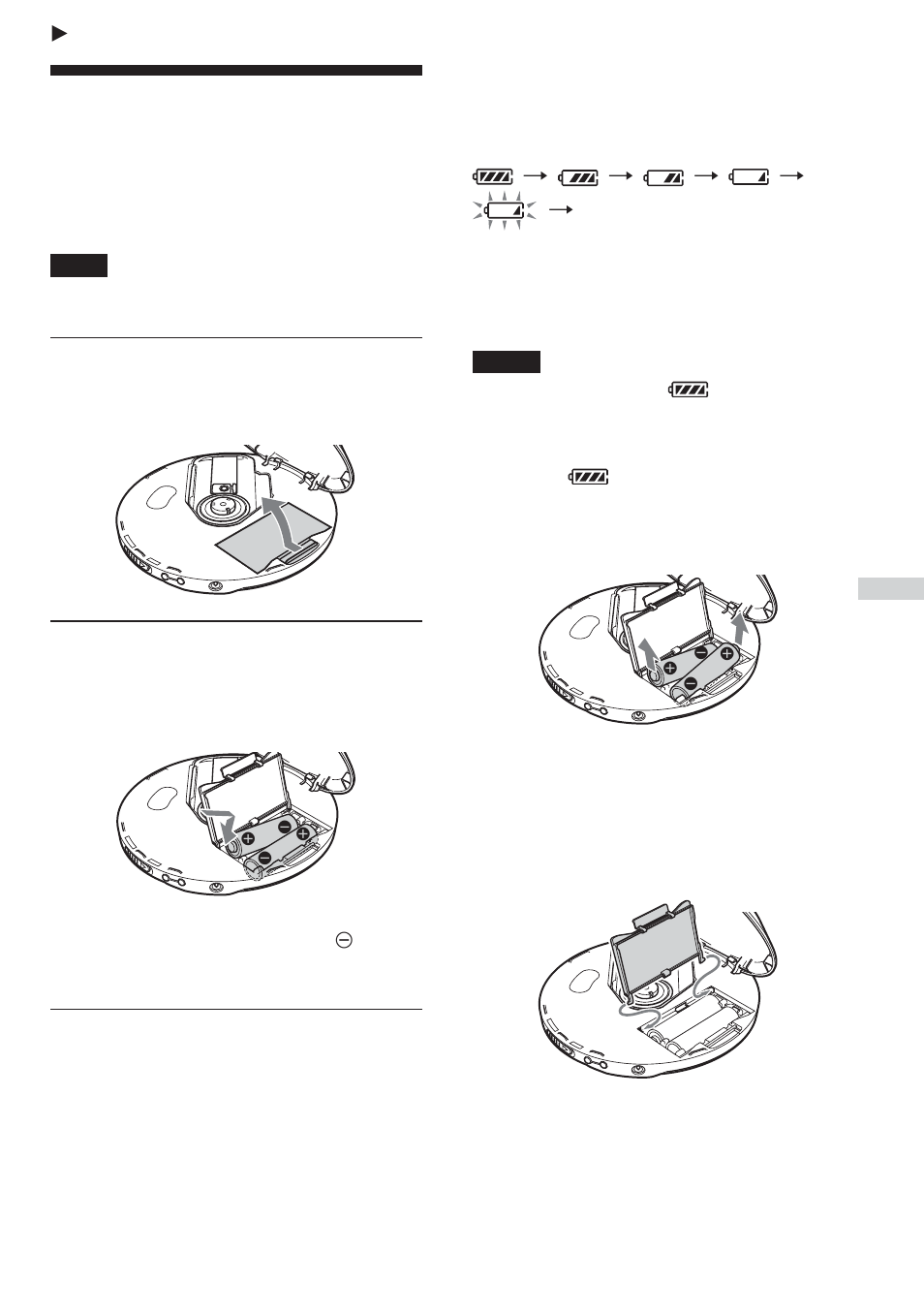 Connecting to a power source, Using the dry batteries | Aiwa XP-ZV610 User Manual | Page 25 / 68