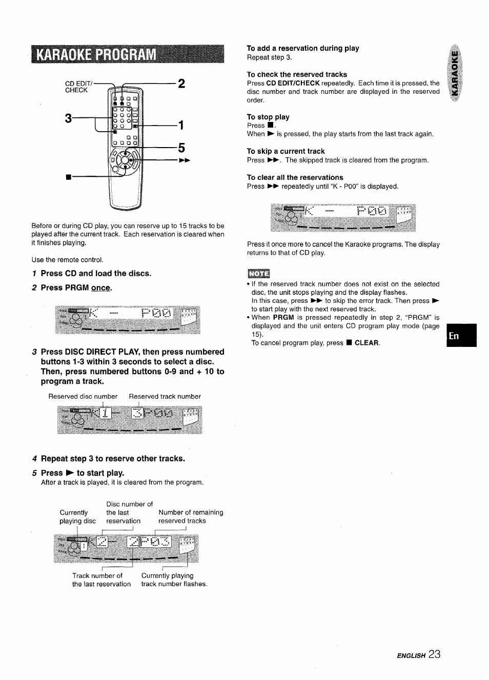 Karaoke program, 2p03 | Aiwa CX NMA545 User Manual | Page 23 / 88