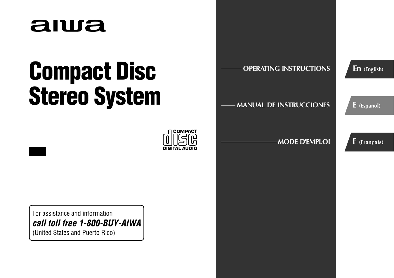 Aiwa NSX-AJ800 User Manual | 23 pages