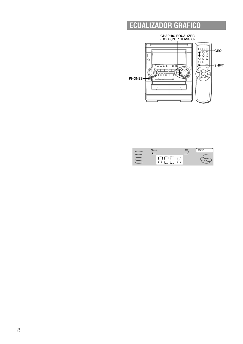 Ecualizador grafico | Aiwa NSX-AJ20 User Manual | Page 29 / 62