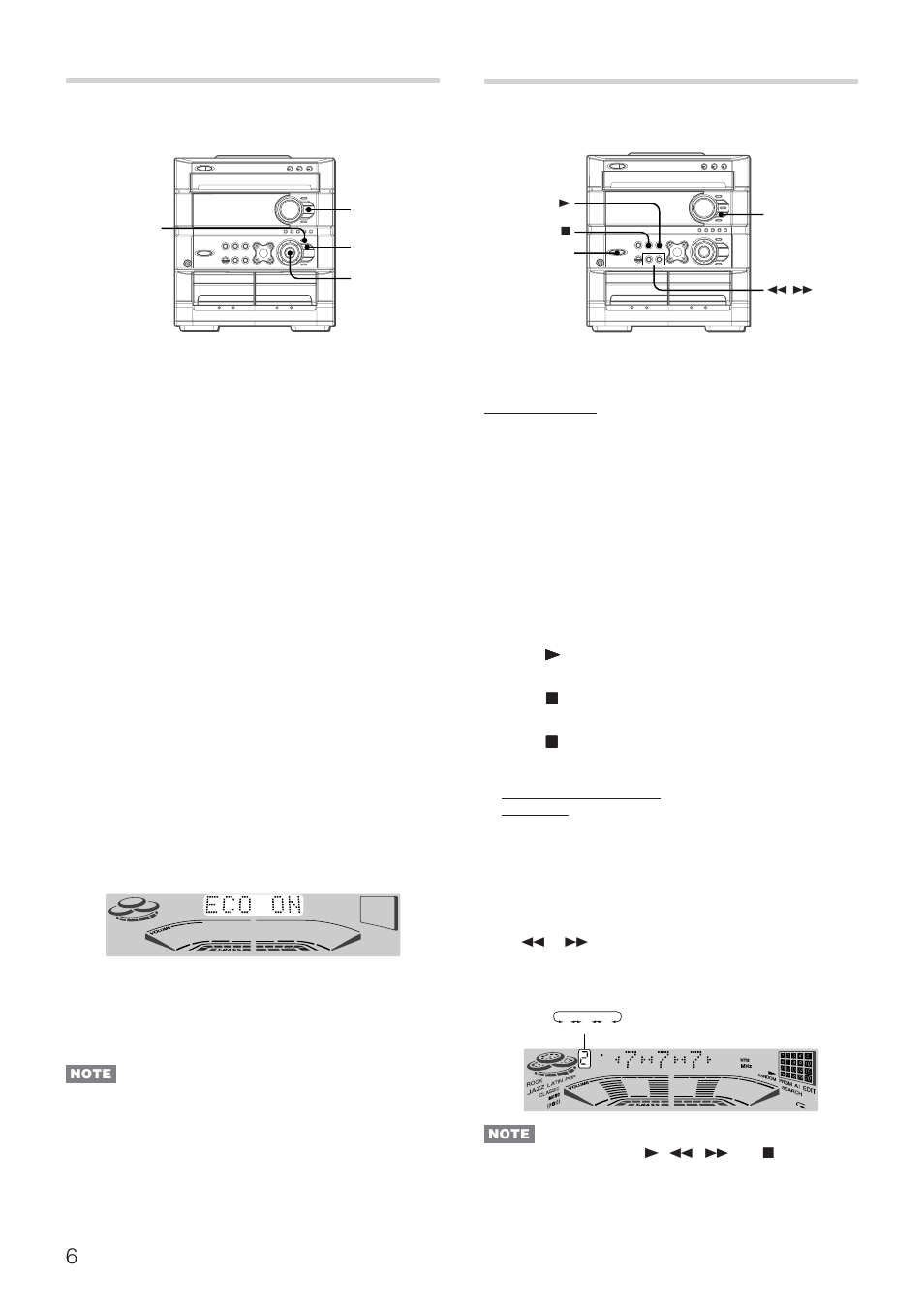 Setting power economizing mode, Demo (demonstration) | Aiwa DINA Z-A60 User Manual | Page 6 / 20
