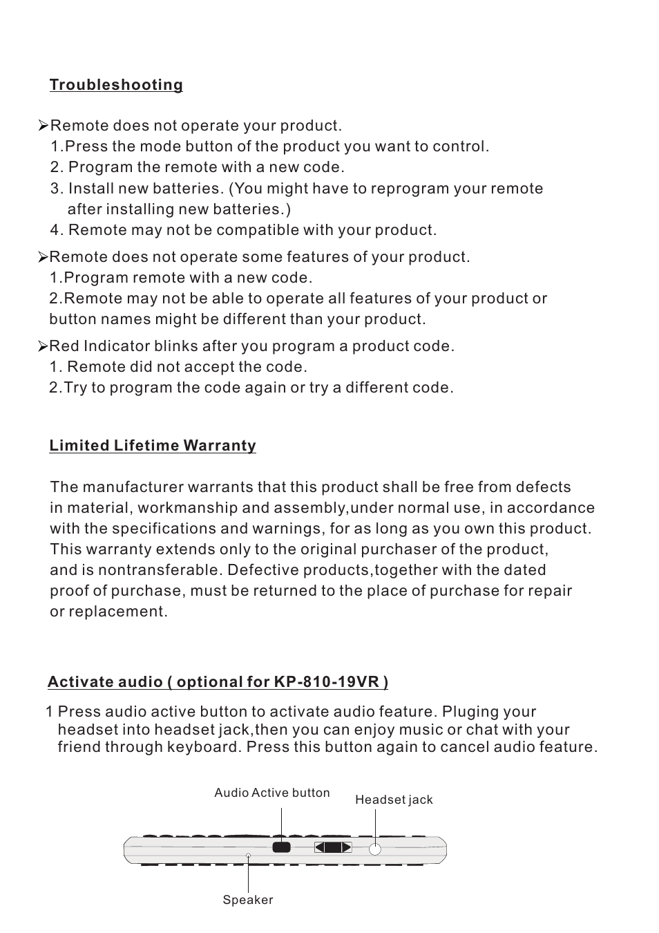 iPazzPort KP-810-19R/19VR User Manual | Page 17 / 18