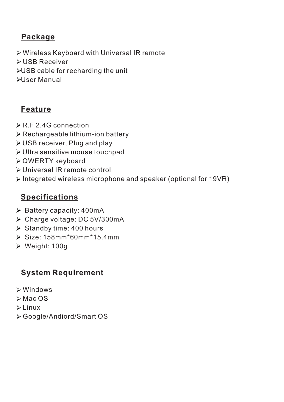iPazzPort KP-810-19R/19VR User Manual | Page 4 / 18