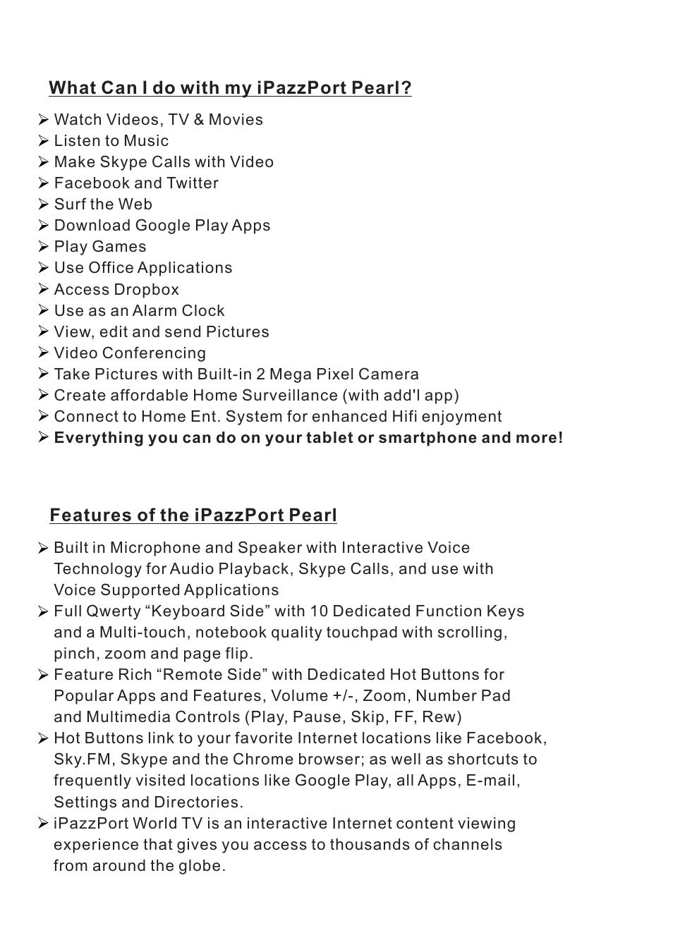 iPazzPort SY-20-19VC-0 User Manual | Page 4 / 22