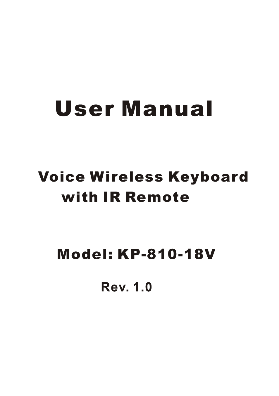 iPazzPort KP-810-18V User Manual | 14 pages