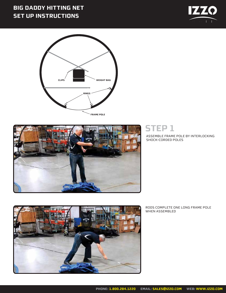 Izzo Golf home-on-the-range User Manual | 8 pages