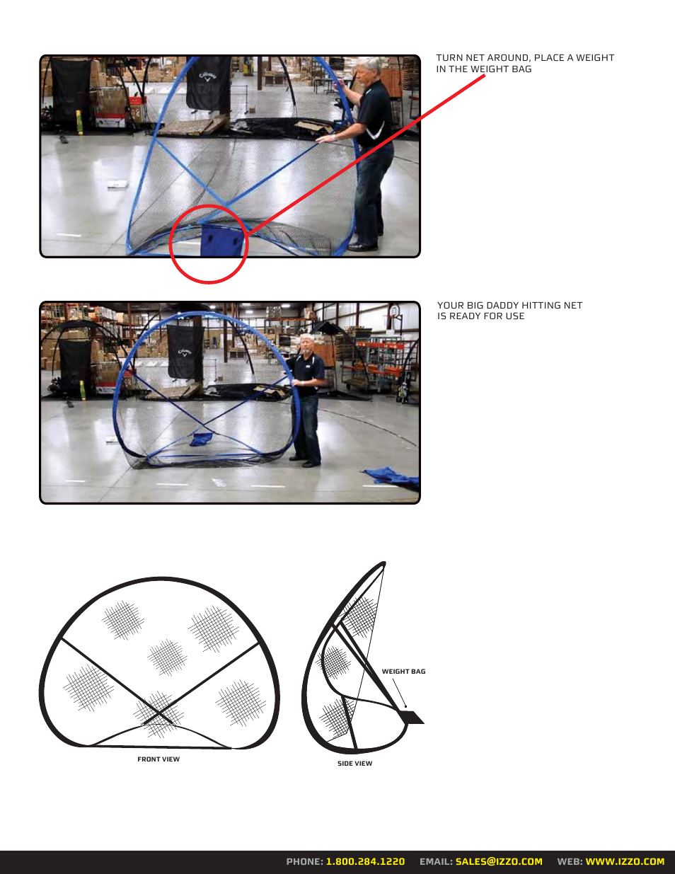 Izzo Golf home-on-the-range User Manual | Page 8 / 8