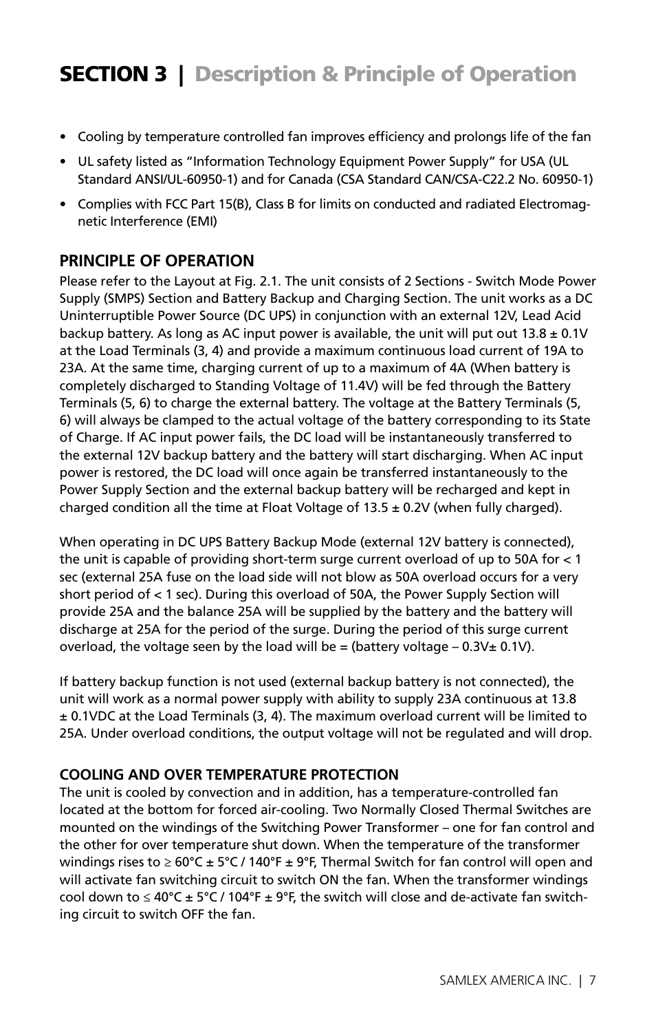 Samlex America SEC-1223BBM User Manual | Page 7 / 24