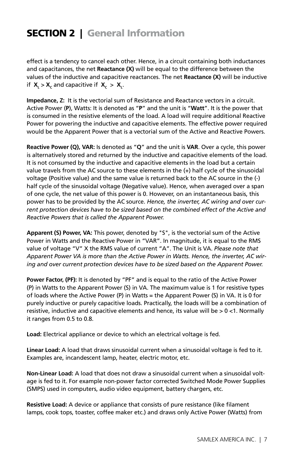 Samlex America PST-30S-24E User Manual | Page 7 / 48