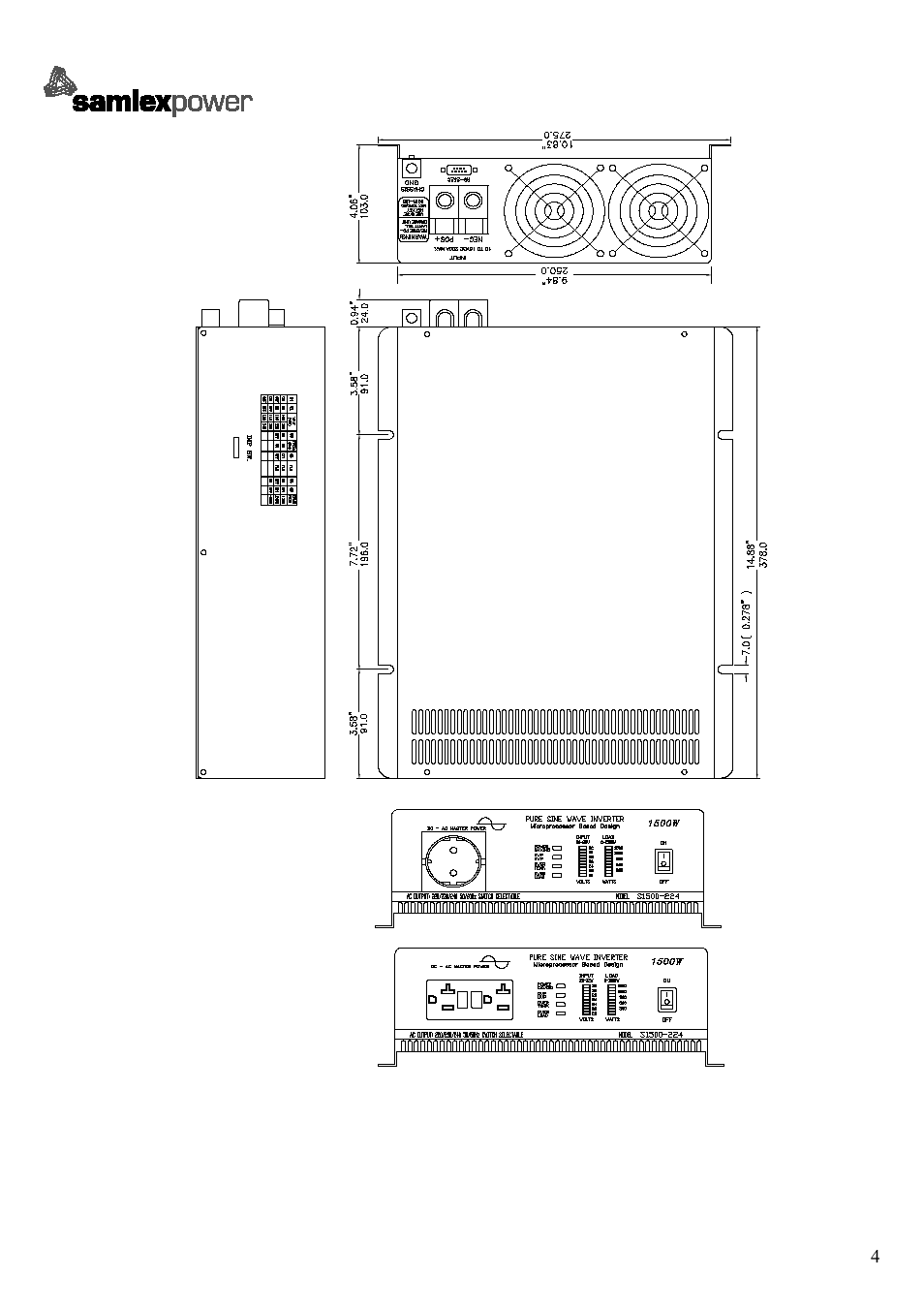 Samlex America SA-1500 User Manual | Page 6 / 34