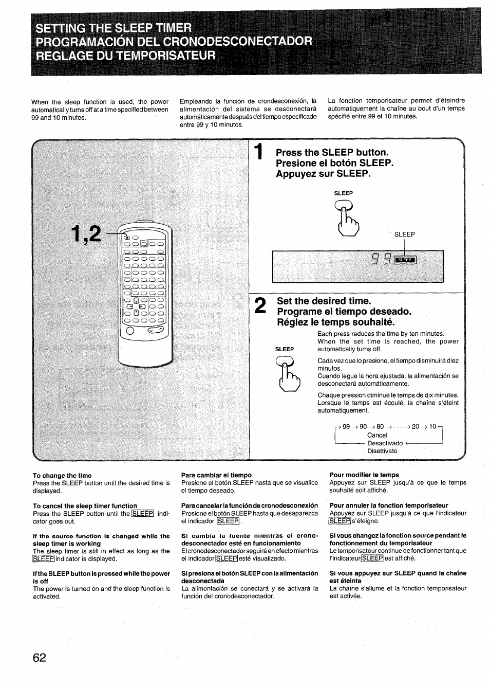 Aiwa RX-N939U User Manual | Page 62 / 80