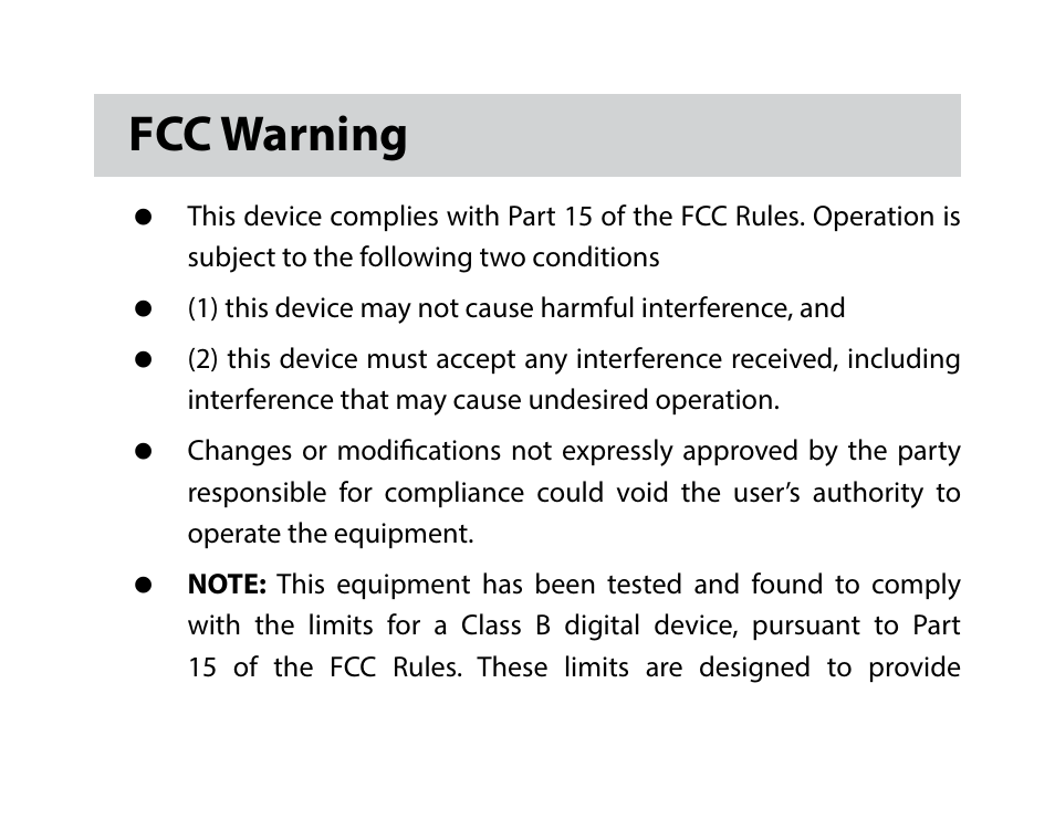 Fcc warning | Kinivo BTX180 Wireless Bluetooth Speaker User Manual | Page 27 / 30
