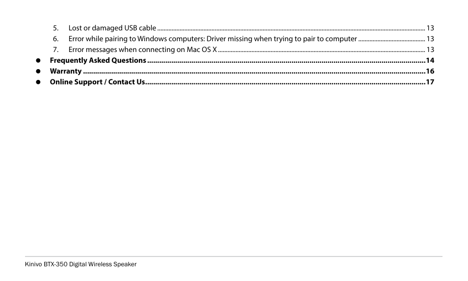 Kinivo BTX350 Wireless Bluetooth Speaker User Manual | Page 3 / 18