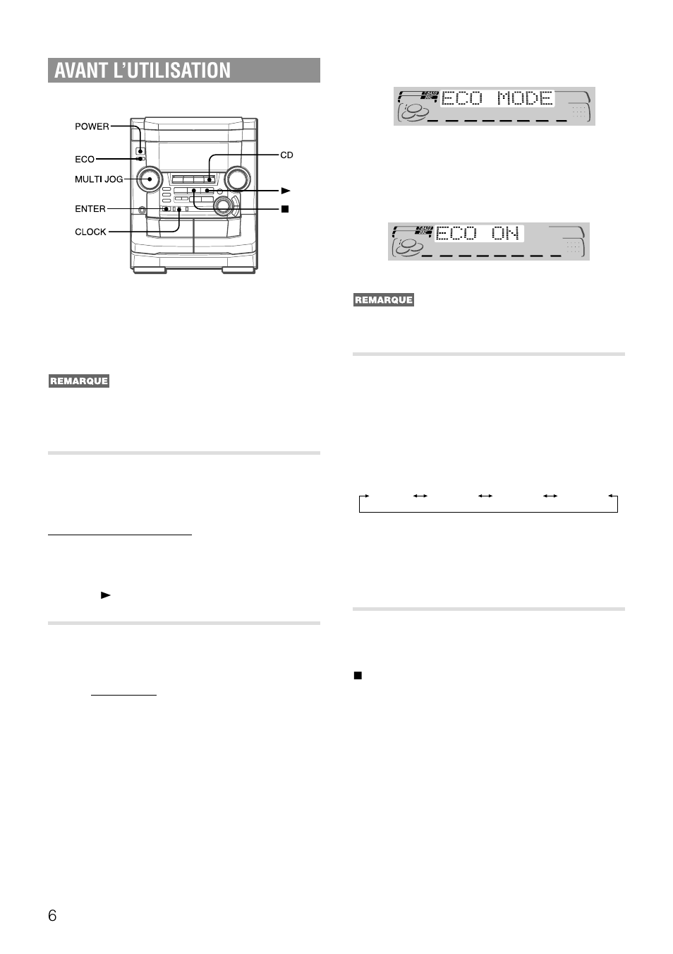 Avant l’utilisation, Mode variateur, Fenetre clignotante | Aiwa NSX-AJ50 User Manual | Page 51 / 68